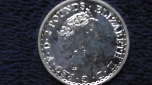 2015 ENGLAND  BRITANNIA 1 OZ - 999 SILVER 2 POUNDS  BRILLIANT UNCIRCULATED ( BU )