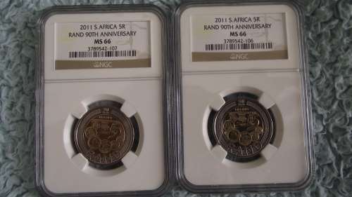 2011 Rand 90 Th Anniversary MS 66