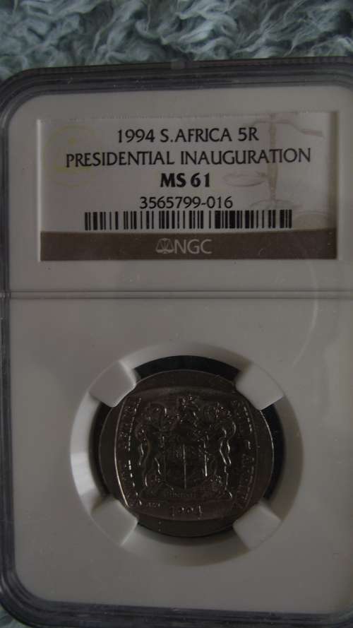 1994 PRESIDENTIAL INAUGURATION  NGC MS 61 TO MS 66  ( 6 COINS )