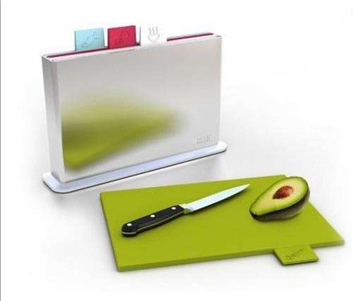 SET OF 4 COLOUR CODED CHOPPING BOARDS "NEW"