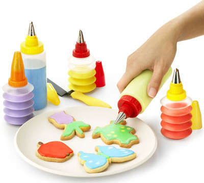 10 PIECE COOKIE & CUPCAKE ICING SET ""Brand New"'