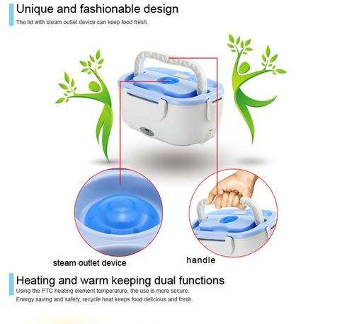 *NEW*  PORTABLE 2 COMPARTMENT ELECTRIC HEATING LUNCH BOX