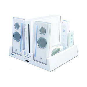 12in1"Compact Wii Sound - Charging - Docking &Storage System" + 2 x FREE Wii Remote Battery Packs