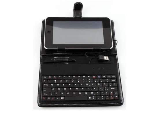 Folding Protective Case With Wired USB 2.0 Keyboard - For Use With 7" Tablet PC "New"