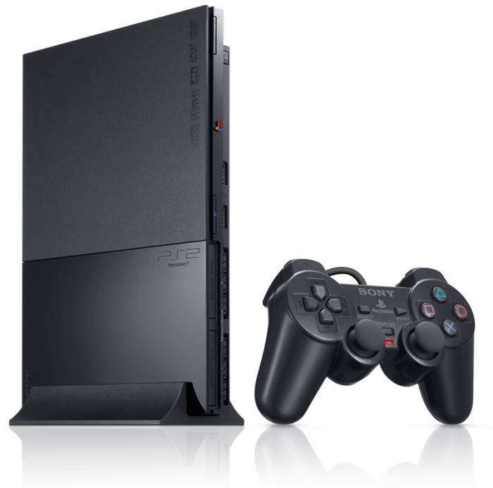 PS2 9000 Series Console (black) + Original Controller