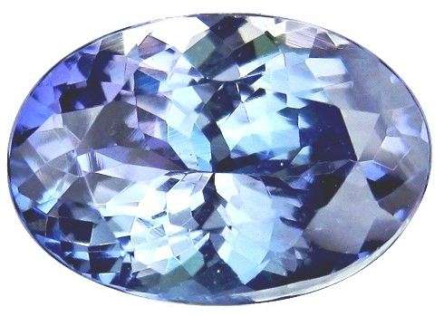 NATURAL TANZANITE - 1.10CT - VVS - MODERATE BLUISH VIOLET - OVAL.