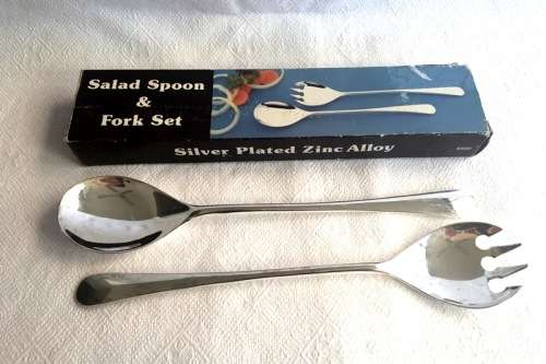 Silver Plated Salad Servers