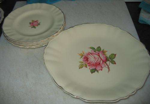 Vintage Meakin Cake plate set