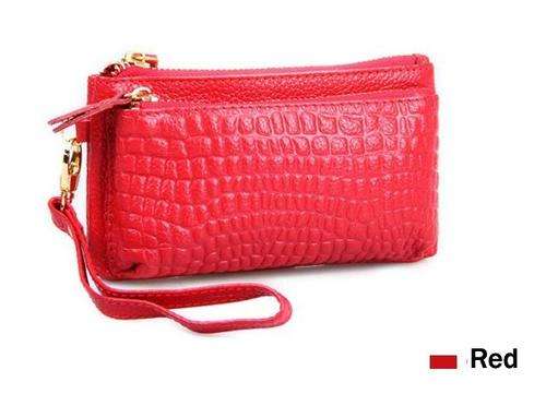 Genuine Leather purse - Red