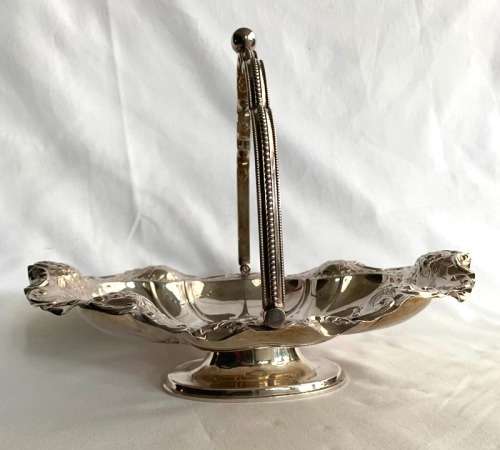 Silver Plated Swing handle basket