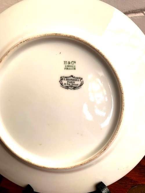 Set  of two LimogeHand Painted Display Plates