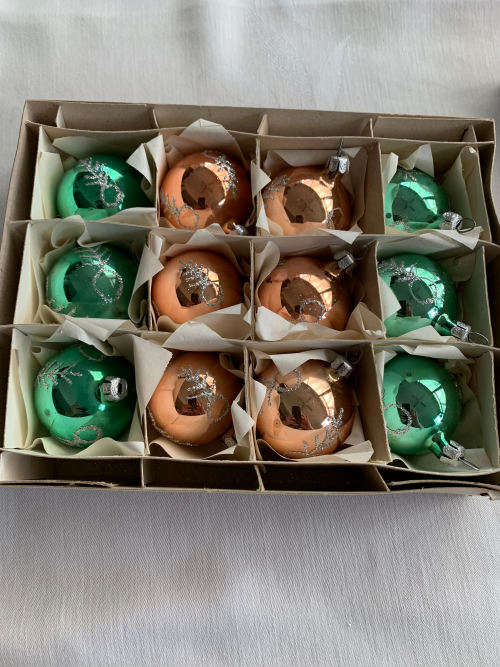 Vintage Glass Christmas Balls