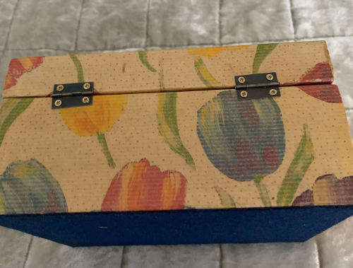 Decoupaged Wooden Jewellery box