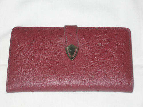 Genuine Ostrich Skin Purse