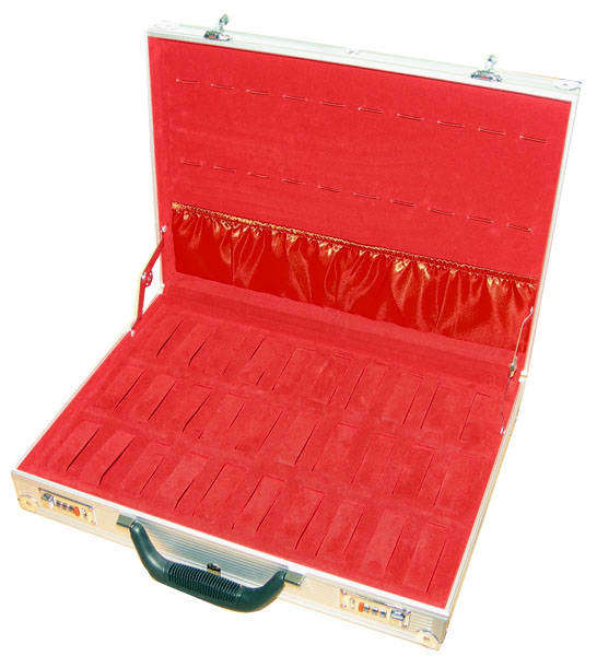 Aluminium Watch Collectors Display Case - Holds 40 Watches