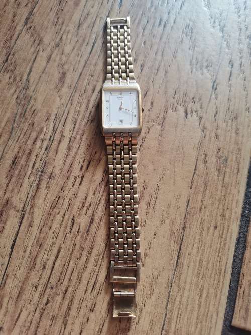 SEIKON MENS GOLD PLATED WATCH - WORKING