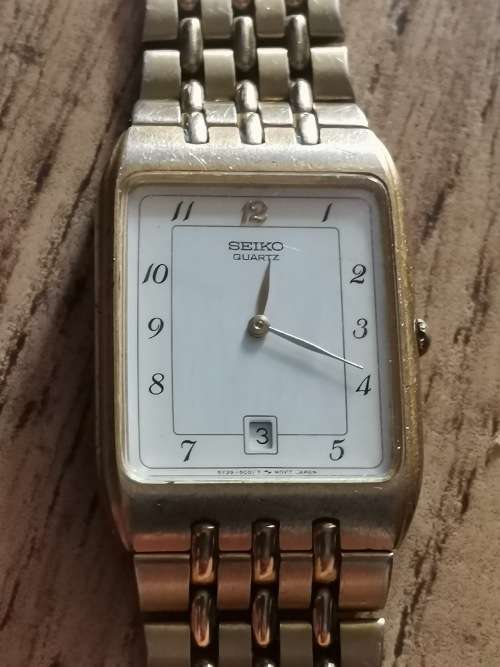 SEIKON MENS GOLD PLATED WATCH - WORKING