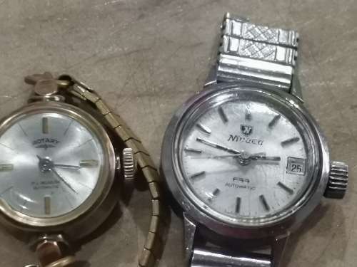 VINTAGE LADIES ROTARY AND NIVADA AUTOMATIC WATCHES - WORKING