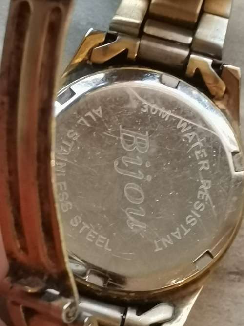 GOLD PLATED COMBO BIJOU AND TEMPO LADIES WATCHES - WORKING 100%
