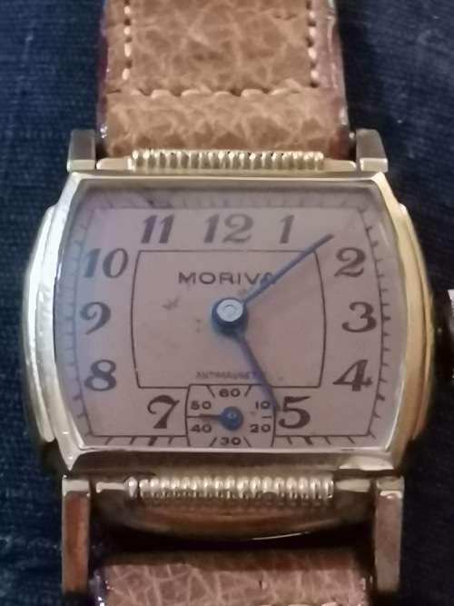 MORIVA 10K RG MID-CENTURY VINTAGE LADIES WATCH - WORKS 100%
