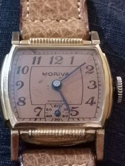 MORIVA 10K RG MID-CENTURY VINTAGE LADIES WATCH - WORKS 100%