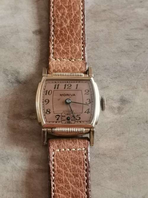 MORIVA 10K RG MID-CENTURY VINTAGE LADIES WATCH - WORKS 100%