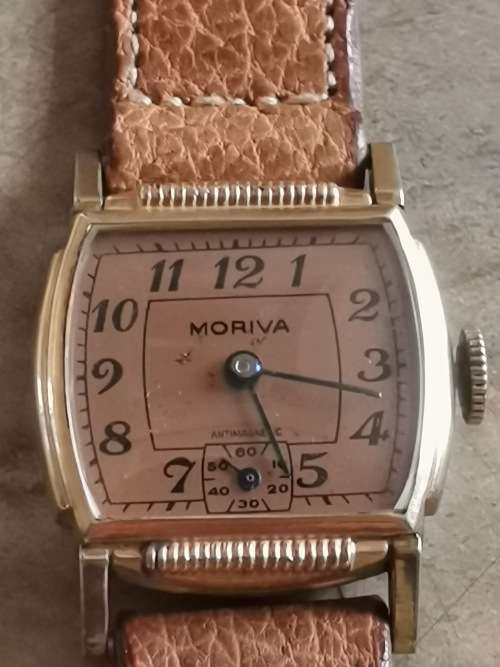 MORIVA 10K RG MID-CENTURY VINTAGE LADIES WATCH - WORKS 100%