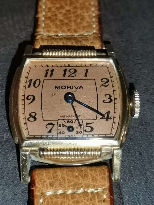 MORIVA 10K RG MID-CENTURY VINTAGE LADIES WATCH - WORKS 100%