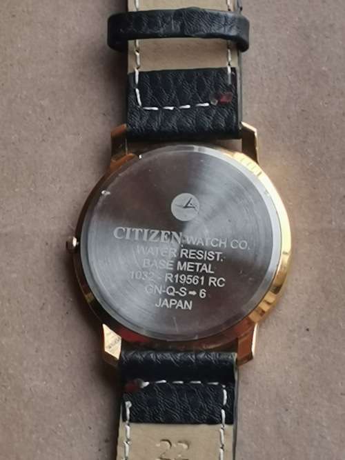 CITIZEN MENS GOLD PLATED WATCH WITH HUGE 42MM DIAL IN EXCELLENT WORKING CONDITION