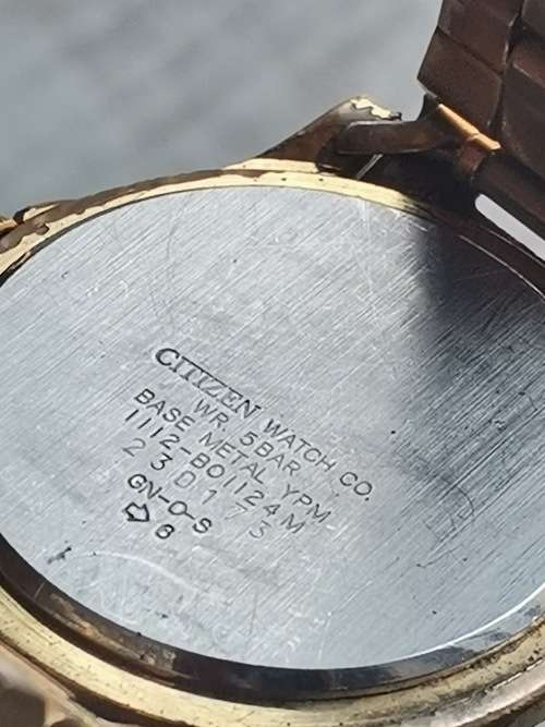 MENS GOLD PLATED CITIZEN WATCH IN EXCELLENT WORKING CONDITION