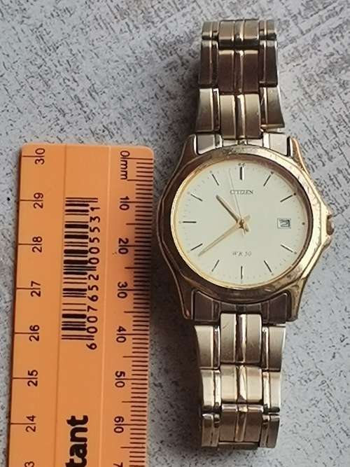 MENS GOLD PLATED CITIZEN WATCH IN EXCELLENT WORKING CONDITION