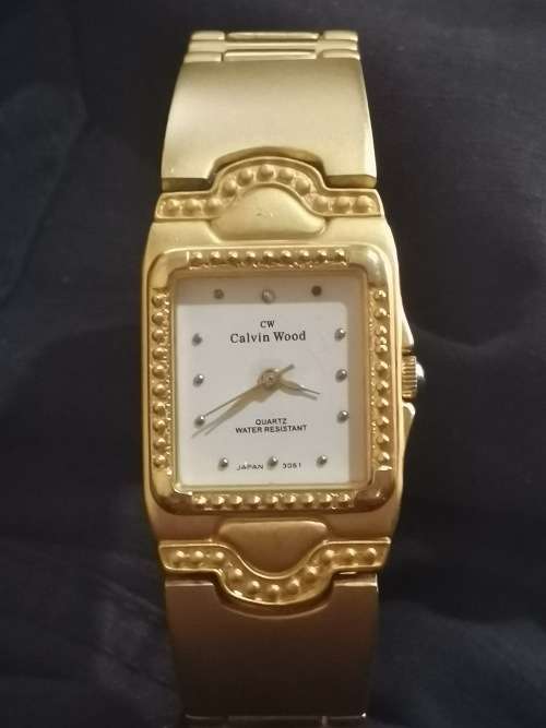 CALVIN WOOD LADIES GOLD PLATED WATCH IN EXCELLENT WORKING CONDITION