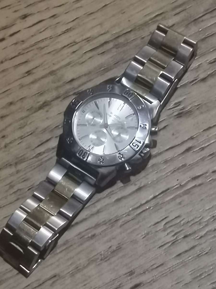 BUREN SPORTSTAR CLASSIC MENS STAINLESS STEEL WATCH IN EXCELLENT WORKING CONDITION