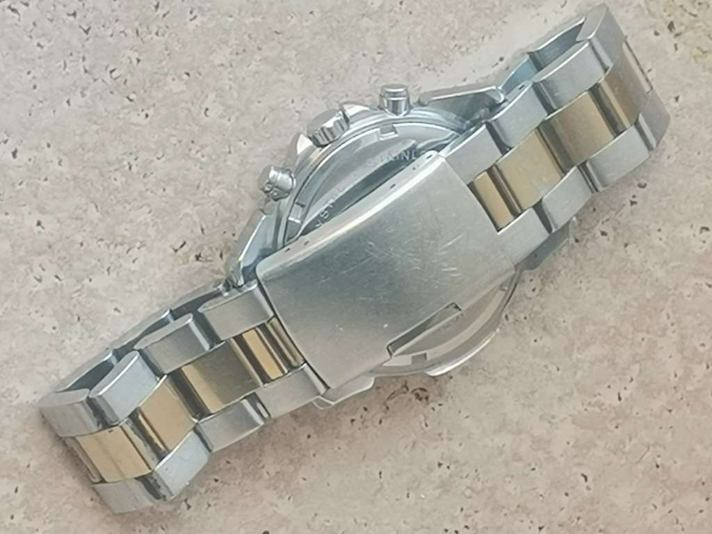 BUREN SPORTSTAR CLASSIC MENS STAINLESS STEEL WATCH IN EXCELLENT WORKING CONDITION