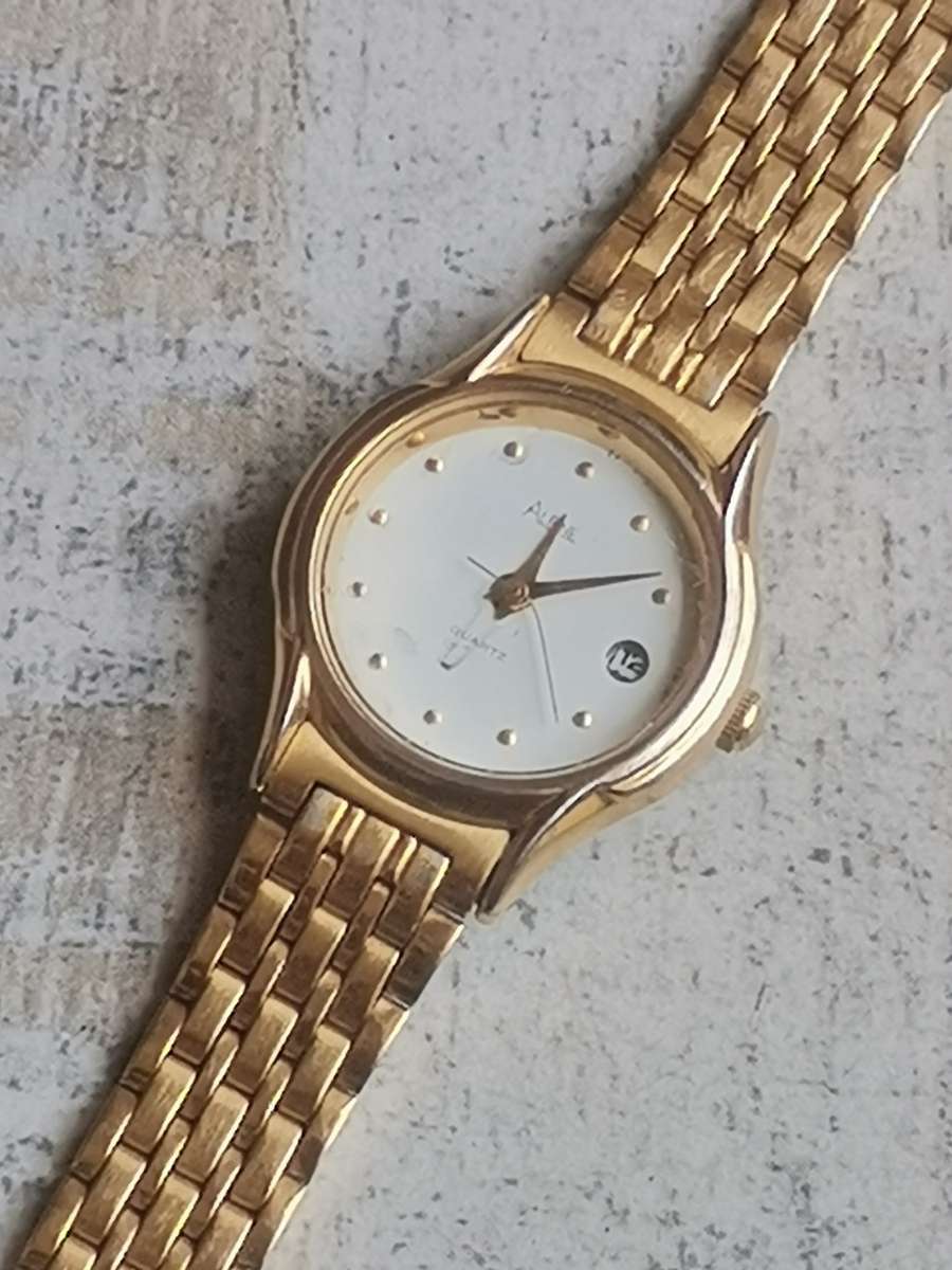STUNNING ALPINE LADIES GOLD PLATED WATCH IN EXCELLENT WORKING CONDITION