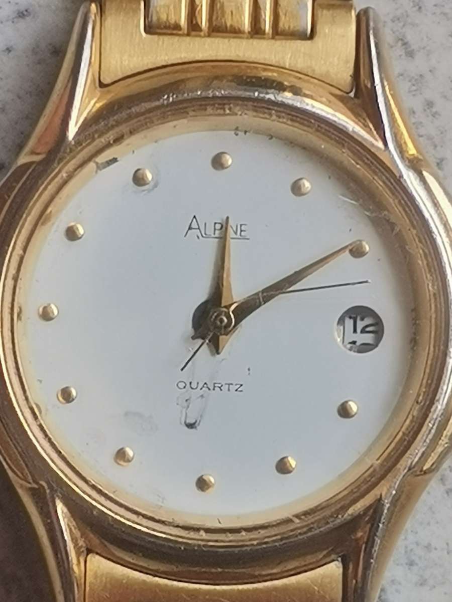 STUNNING ALPINE LADIES GOLD PLATED WATCH IN EXCELLENT WORKING CONDITION