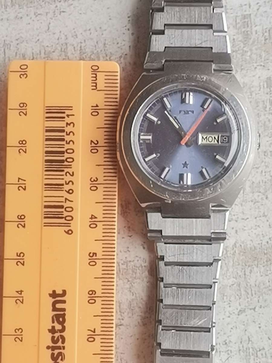 MENS TECHNOS AUTOMATIC WATCH WITH DAY/DATE FUNCTION IN EXCELLENT WORKING CONDITION
