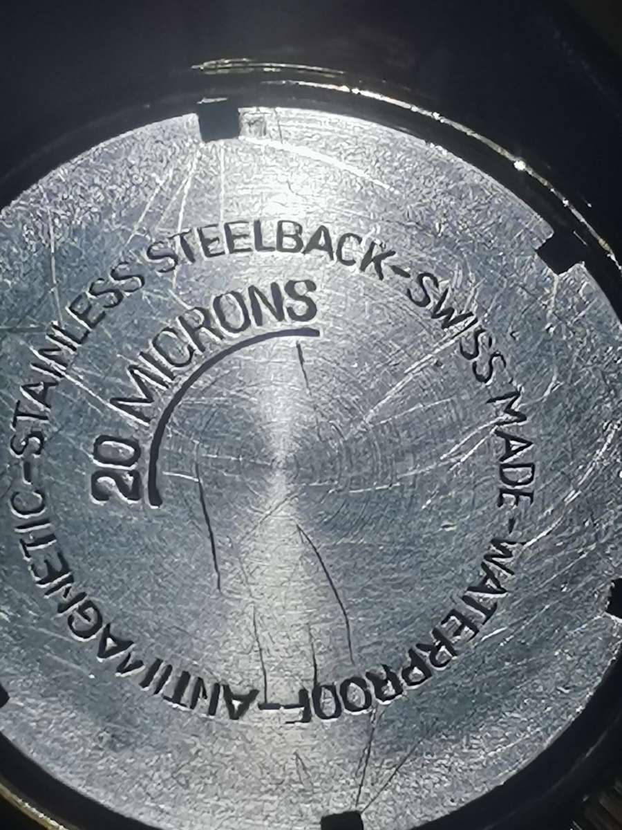 VINTAGE MID-CENTURY BUHRER 21 JEWELS MENS  20 MICRON GOLD SWISS WATCH