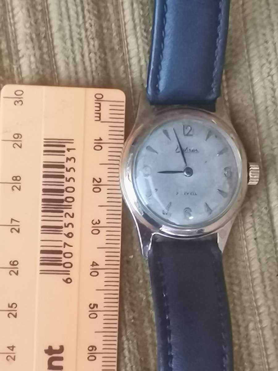 VINTAGE MID-CENTURY BUHRER 21 JEWELS MENS  20 MICRON GOLD SWISS WATCH