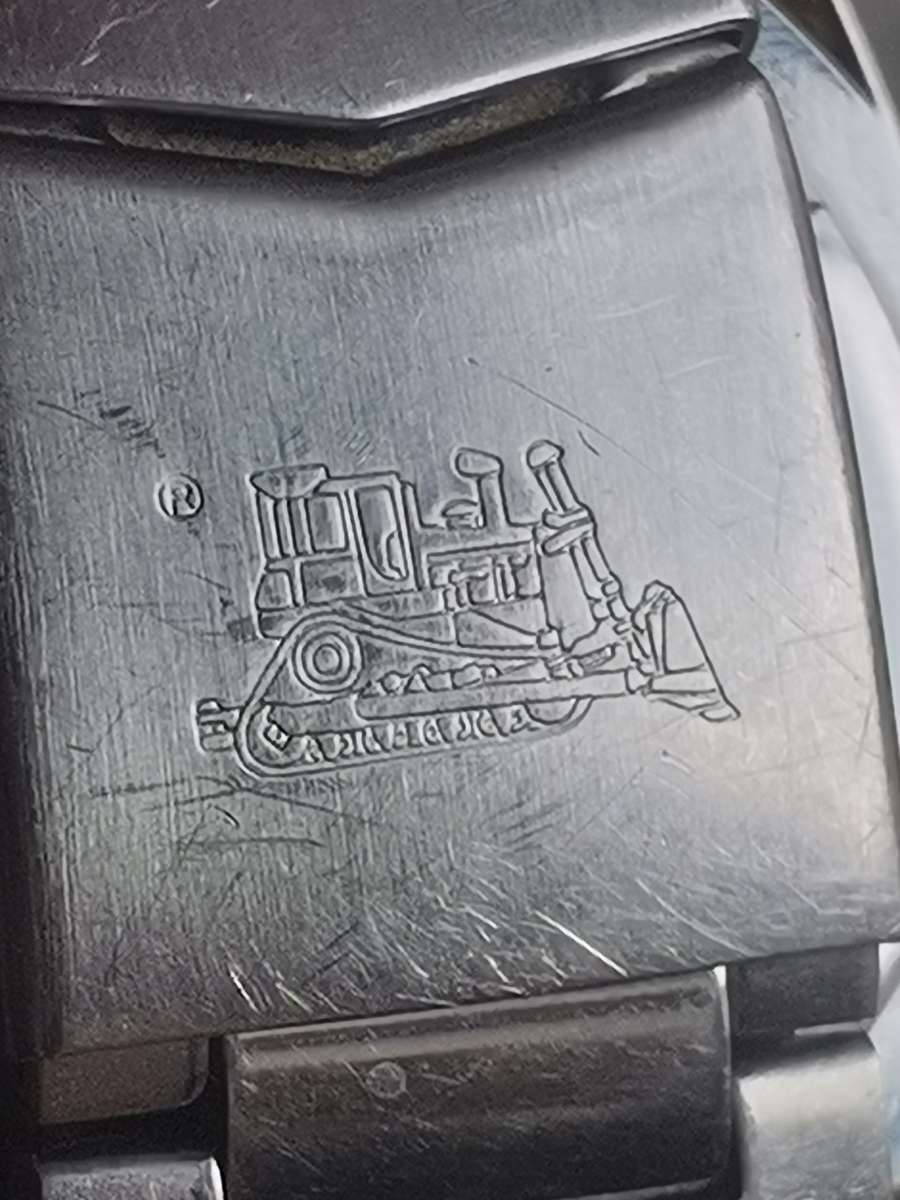 MENS FULL STAINLESS STEEL CATERPILLAR 100M WATCH IN EXCELLENT WORKING CONDITION