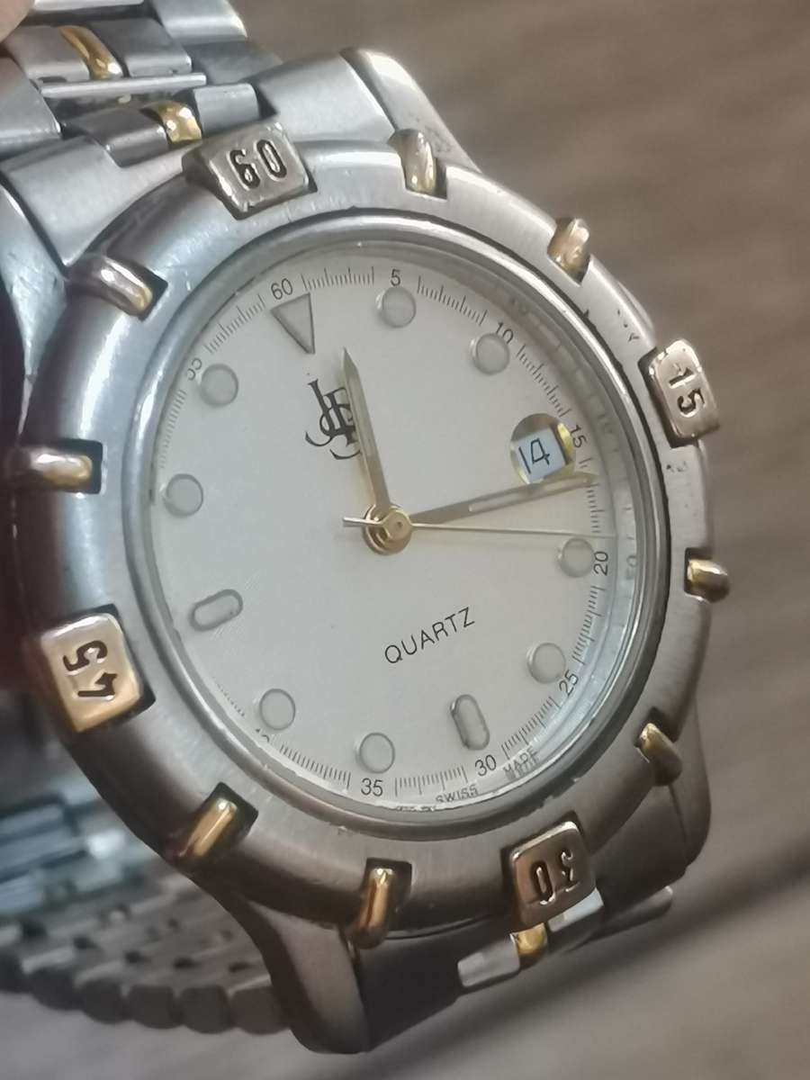 VINTAGE ORIGINAL JPS SWISS MADE MENS WATCH