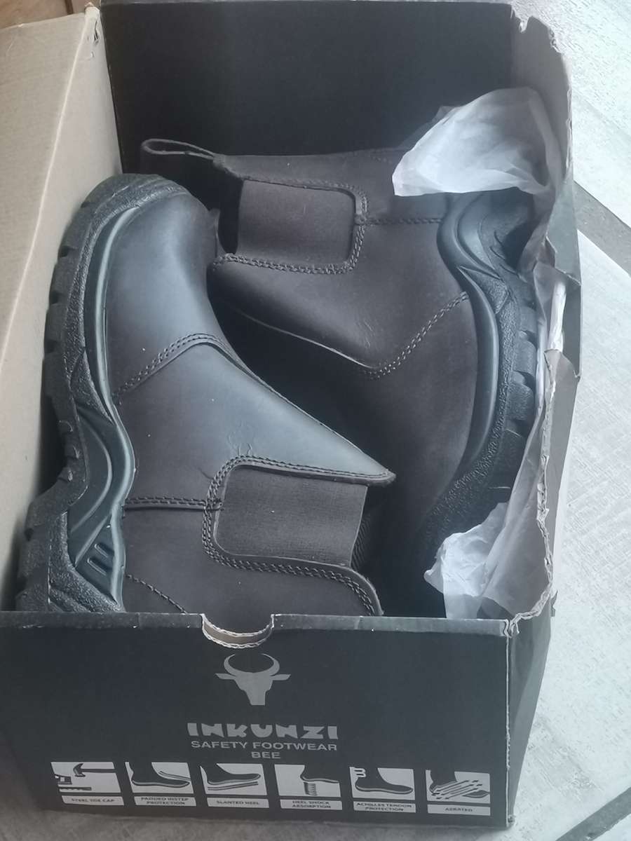 INKUNZI MENS SAFETY BOOT SIZE 6 - NEW IN BOX