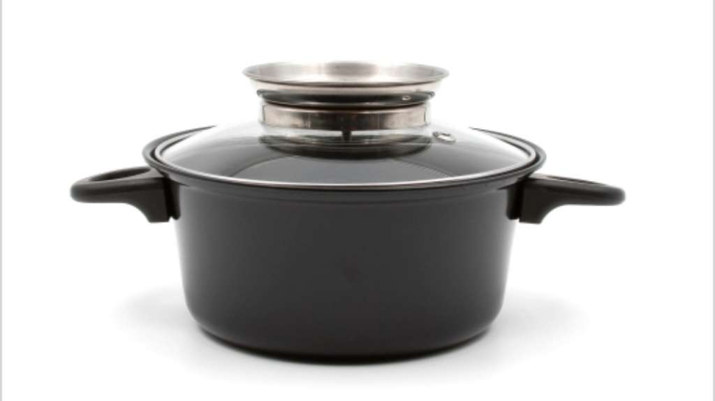 NEW ALPINE GREY 19 PIECE IRON NON STICK COOKWARE POT SET - BLACK