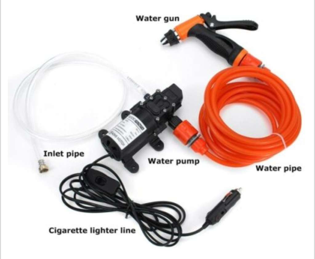 12V HIGH PRESSURE PORTABLE ELECTRIC WATER PUMP CAR WASH GUN