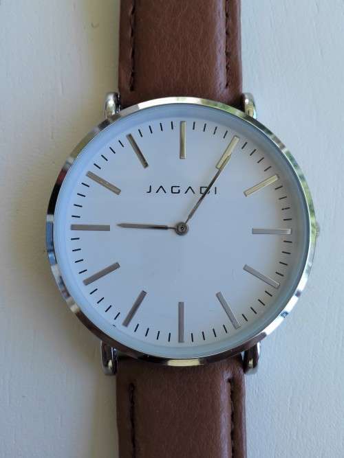 JAGADI JW0004 Silver/Brown Leather