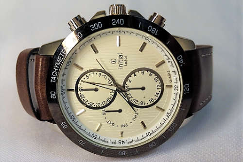 Men's Initial Watch 8012G Brown