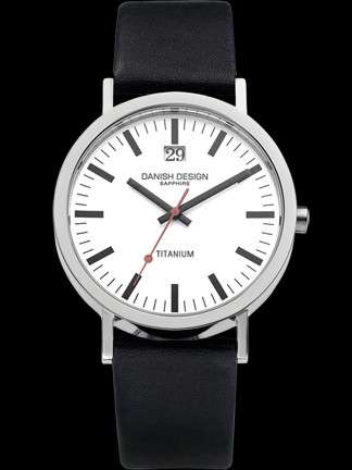Danish Design titanium watch with large date IQ12Q877