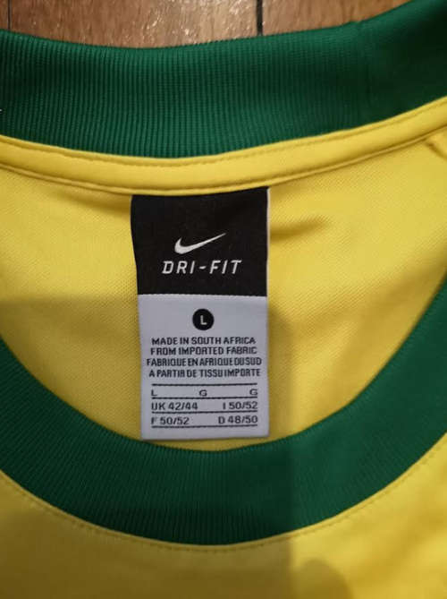 Vintage Brazil Football Jersey (Large) + Flag