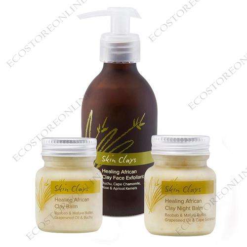 Skin Clay 3 Step Acne Treatment Set - 100% Natural