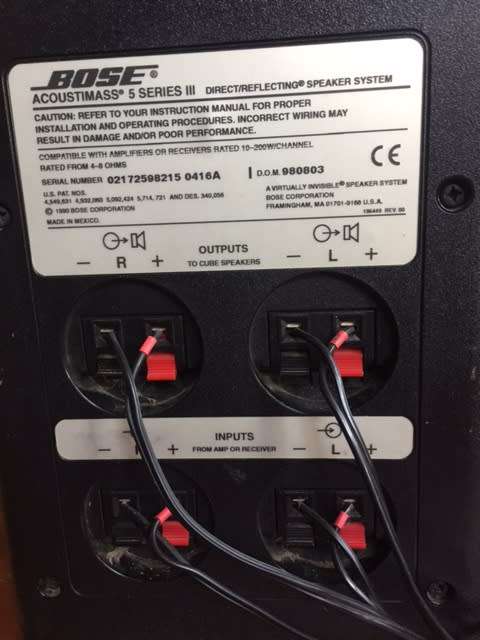 BOSE Acoustimass 5 Series III Bookshelf speakers